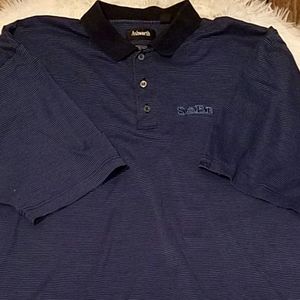 Men's Navy Blue Vintage Ashworth Sobe Polo. Size 2xl.